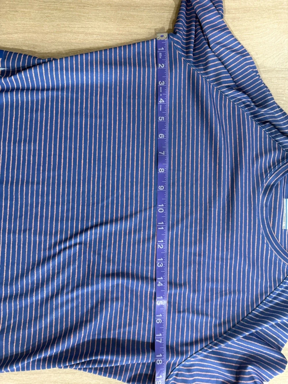 Columbia PFG Long Sleeve Fishing Shirt Rash Guard Blue Pink Stripe Floral Large